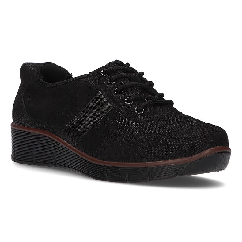 Chaussures en cuir Filippo DP028 / 21 Bk noir le noir