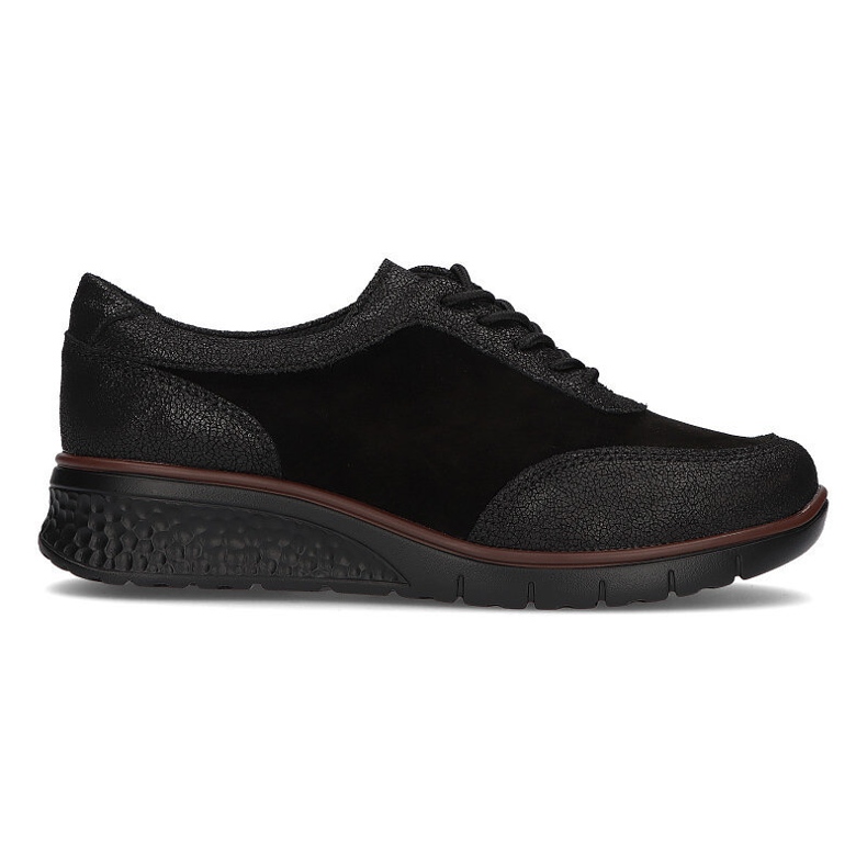 Chaussures en cuir Filippo DP1509 / 21 Bk noir le noir