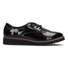 Chaussures en cuir Filippo DP1514 / 21 Bk noir le noir