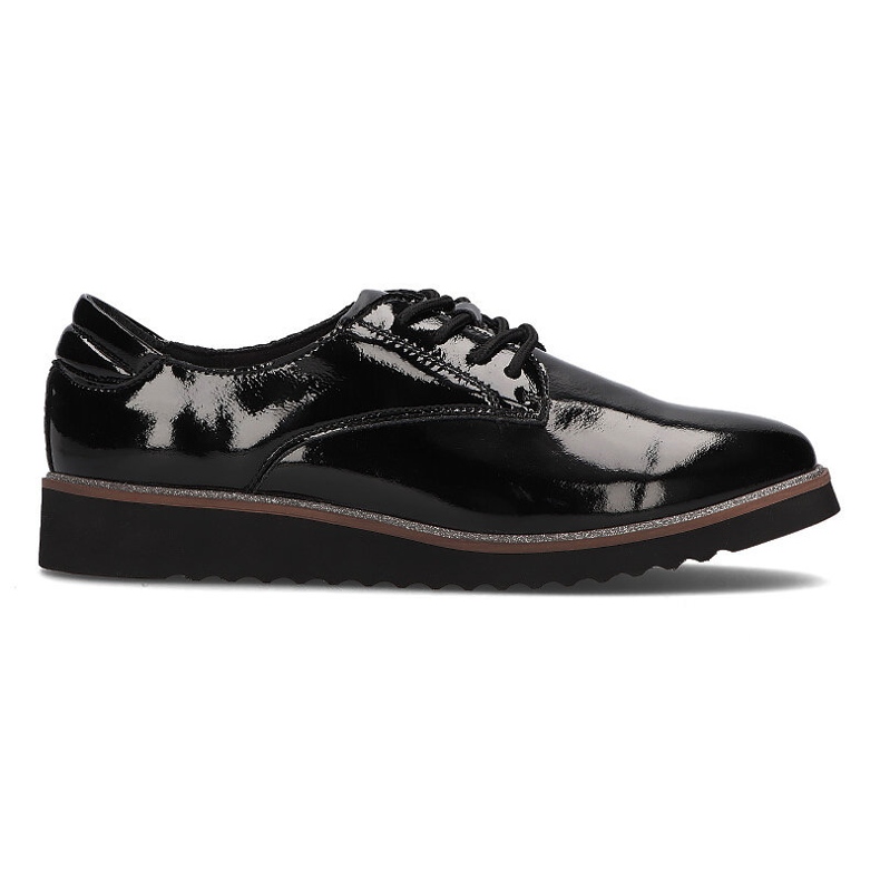 Chaussures en cuir Filippo DP1514 / 21 Bk noir le noir