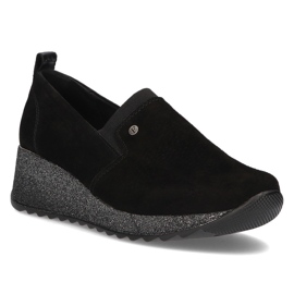 Baskets en cuir Filippo DP1500/21 Bk noir le noir