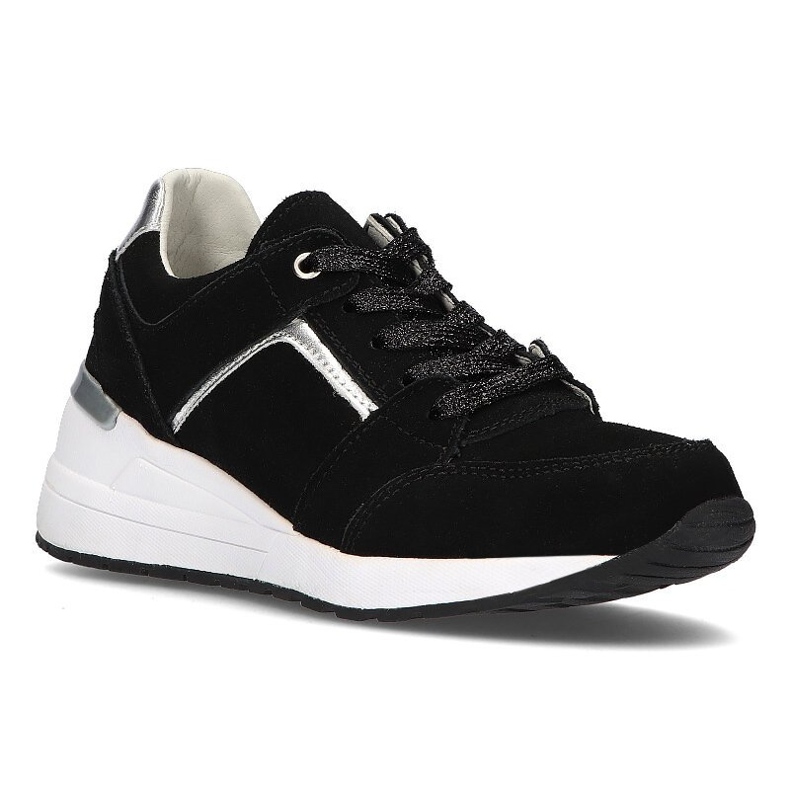 Baskets en cuir Filippo DP2003/21 Bk noir le noir