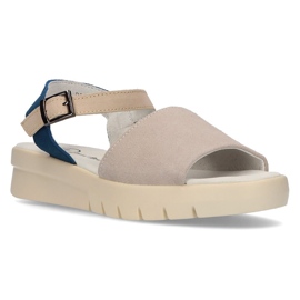 Sandales en cuir Filippo DS2021 / 21 Gr gris