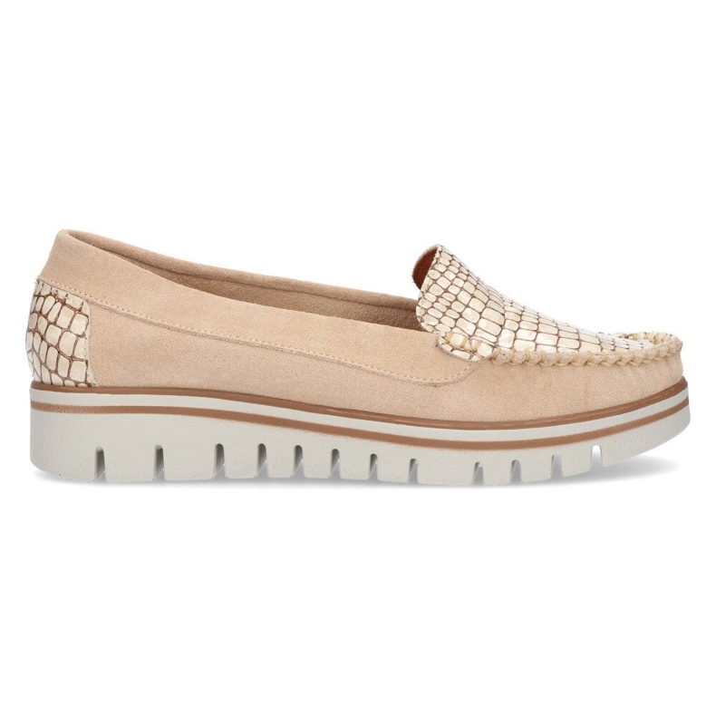 Mocassins en cuir Filippo 10118 beige