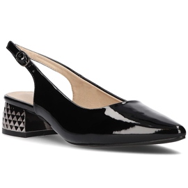 Escarpins talons hauts FILIPPO DP2095/21 Bk L laqué noir le noir