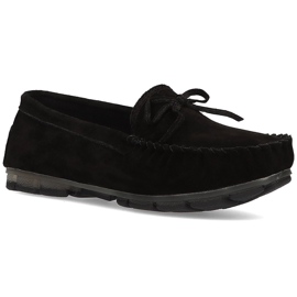 Mocassins en cuir Filippo DP1204 / 21 Bk noir