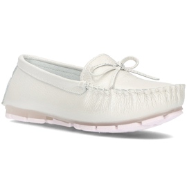 Mocassins en cuir Filippo DP004 / 21 Wh blanc blanche
