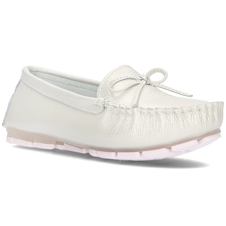 Mocassins en cuir Filippo DP004 / 21 Wh blanc blanche