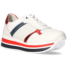 Baskets en cuir Filippo DP2004 / 21 Wh blanc blanche
