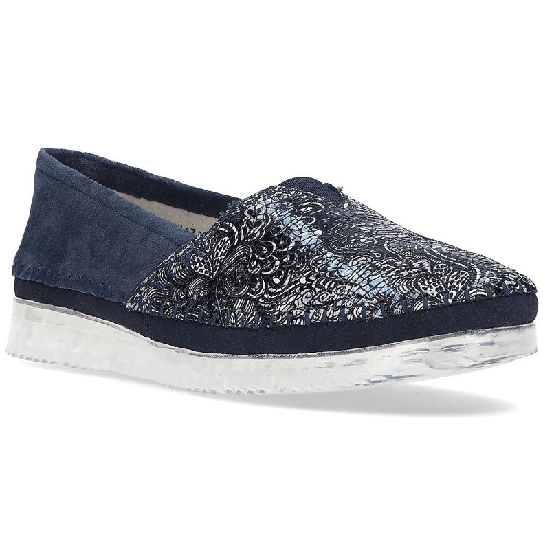 Chaussures en cuir Filippo DP2147/21 Nv bleu marine multicolore Chaussures en cuir Filippo DP2147/21 Nv bleu marine multicolore