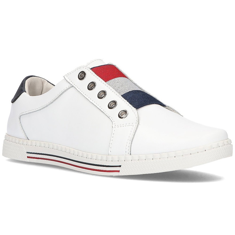 Chaussures en cuir Filippo DP2155 / 21 Wh blanc blanche