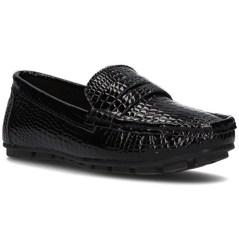Mocassins en cuir Filippo DP2139 / 21 Bk noir le noir