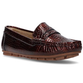 Mocassins en cuir Filippo DP2139 / 21 Br marron brun