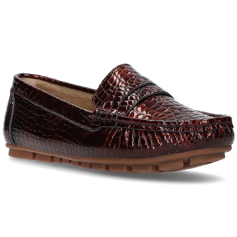 Mocassins en cuir Filippo DP2139 / 21 Br marron brun