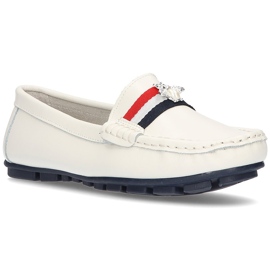 Mocassins en cuir Filippo DP1406 / 21 Wh blanc