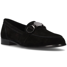 Mocassins en cuir Filippo DP2148 / 21 Bk noir