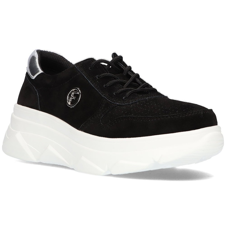 Baskets en cuir Filippo DP2138/21 Bk noir le noir