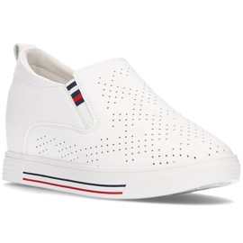 Chaussures en cuir Filippo DP1356 / 21 Wh blanc