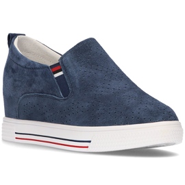 Chaussures en cuir Filippo DP1356/21 Nv bleu marine