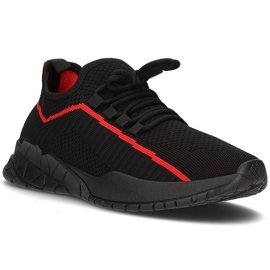 Baskets homme Filippo MTN2291/21 Bk Rd noir rouge