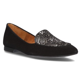Mocassins en cuir Filippo 04958 noir le noir