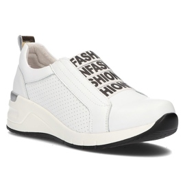 Baskets en cuir Filippo DP2053 / 21 Wh blanc blanche