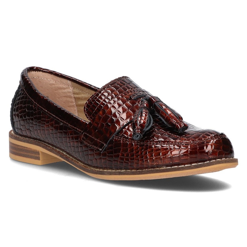 Mocassins en cuir Filippo DP2161 / 21 Br marron brun