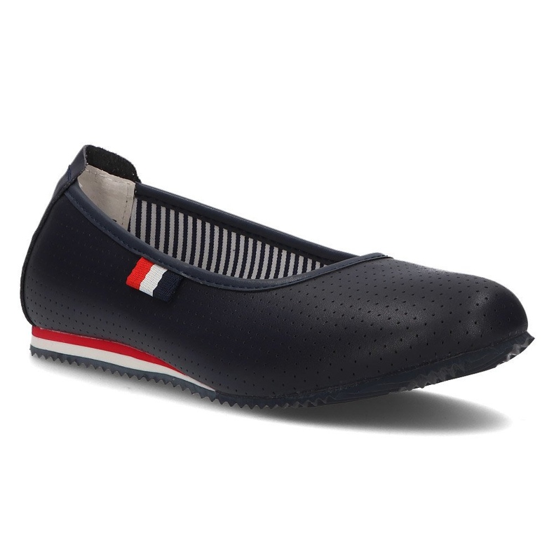 Ballerines en cuir Filippo DP2171/21 Nv bleu marine