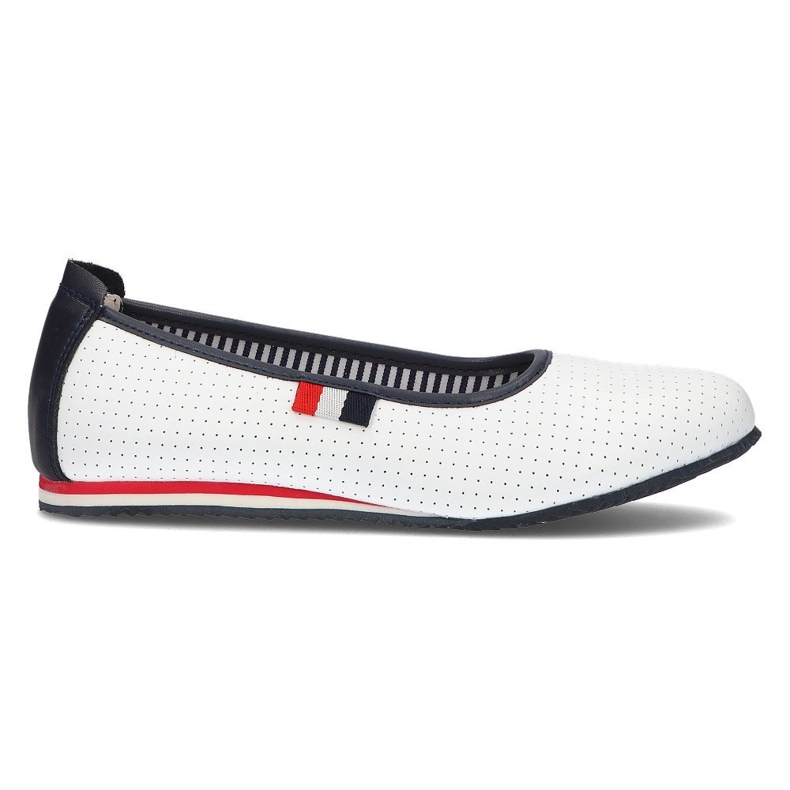 Ballerines en cuir Filippo DP2171 / 21 Wh blanc blanche