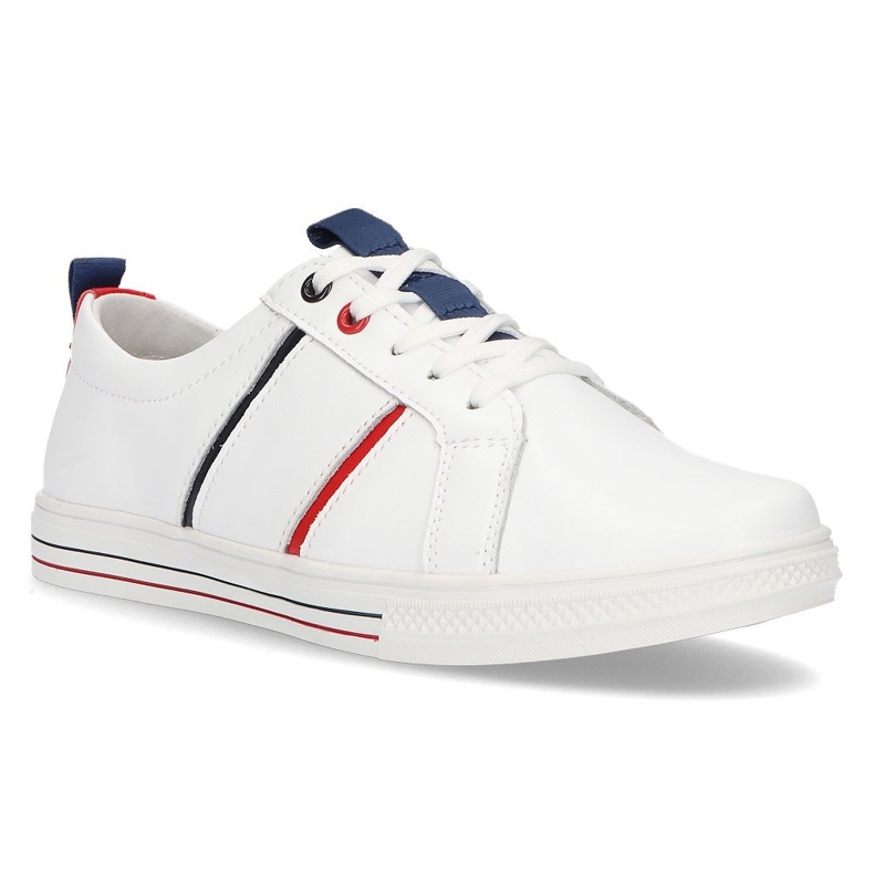 Chaussures en cuir Filippo DP2045 / 21 Wh blanc blanche