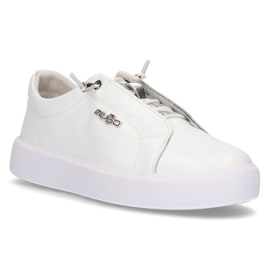 Chaussures en cuir Filippo DP2041 / 21 Wh blanc blanche