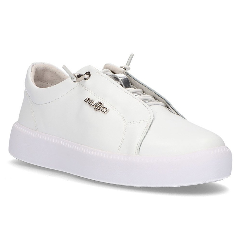 Chaussures en cuir Filippo DP2041 / 21 Wh blanc blanche