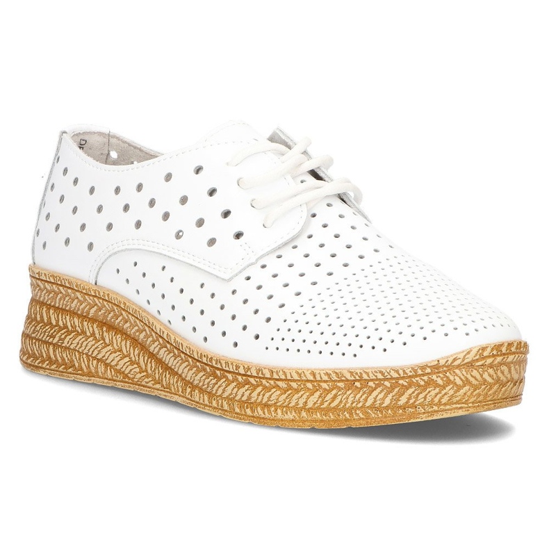 Chaussures en cuir Filippo DP2162 / 21 Wh blanc blanche Chaussures en cuir Filippo DP2162 / 21 Wh blanc blanche