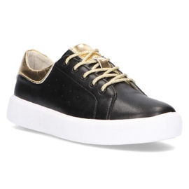 Chaussures en cuir Filippo DP2157 / 21 Bk noir le noir