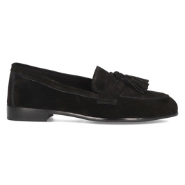 Mocassins en cuir Filippo DP2149 / 21 Bk noir le noir