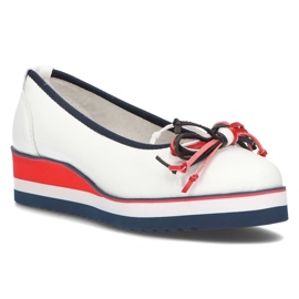 Ballerines en cuir Filippo DP2159 / 21 Wh blanc