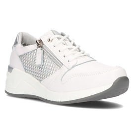 Baskets en cuir Filippo DP2052 / 21 Wh blanc
