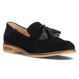 Mocassins en cuir Filippo DP2332 / 21 Bk noir le noir