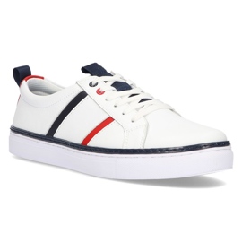 Chaussures en cuir Filippo MP2146 / 21 Wh blanc blanche