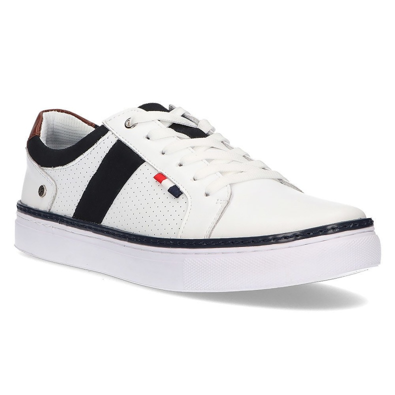 Chaussures en cuir Filippo MP2330 / 21 Wh blanc blanche