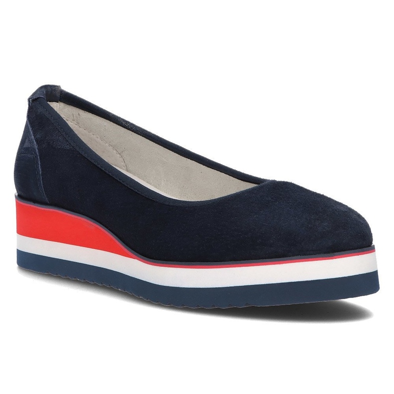 Ballerines en cuir Filippo DP2323/21 Nv bleu marine