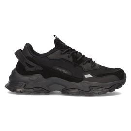 Chaussures en cuir Filippo MSP2122/21 Bk noir le noir