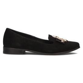 Mocassins en cuir Filippo 2588 daim noir le noir