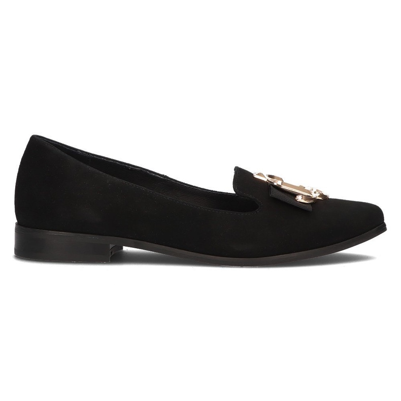 Mocassins en cuir Filippo 2588 daim noir le noir