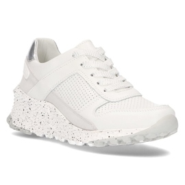 Baskets en cuir Filippo DP2008 / 21 Wh blanc