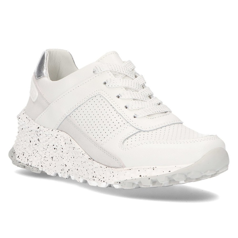 Baskets en cuir Filippo DP2008 / 21 Wh blanc blanche