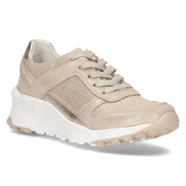 Baskets en cuir Filippo DP2008/21 Go doré