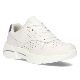 Baskets en cuir Filippo DP2156 / 21 Wh blanc