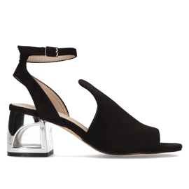 Sandales à talons Filippo DS2107/21 Bk Noir