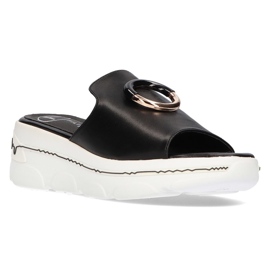 Filippo DK2318/21 Bk chaussons noirs blanche le noir